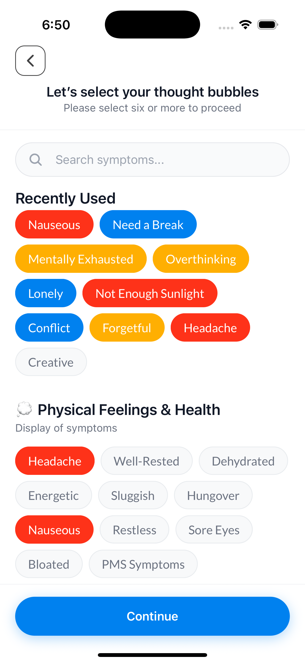 Mood picker – Start with a vibe. screenshot